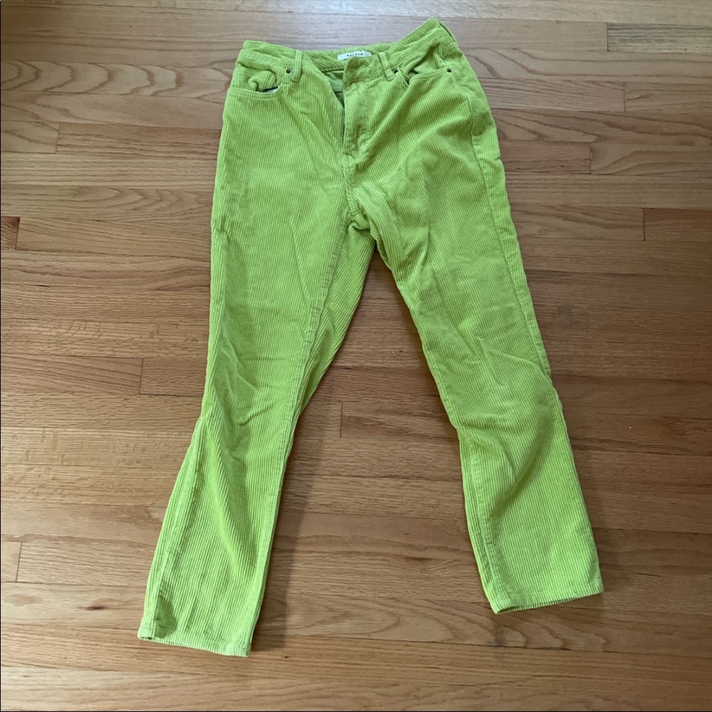 Green corduroy jeans PacSun 28